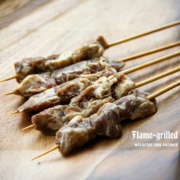 Wildfire Frozen BBQ Sauce Beef Rib Skewers – 5 Pieces, 160g - Marinated Beef Kebabs